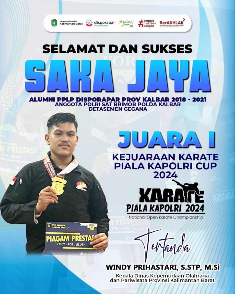 Juara I Kejuaraan Karate Piala Kapolri Cup 2024