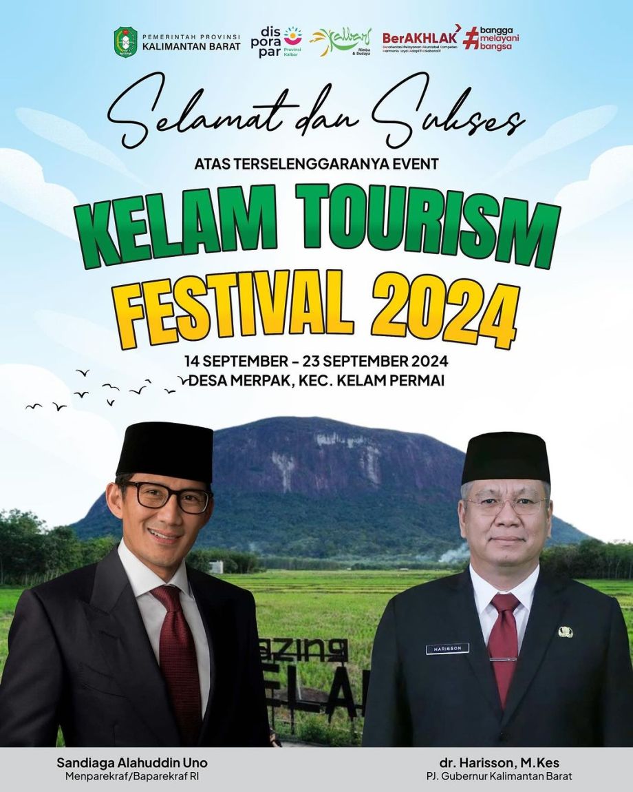 Selamat dan Sukses Kelam Tourism Festival 2024