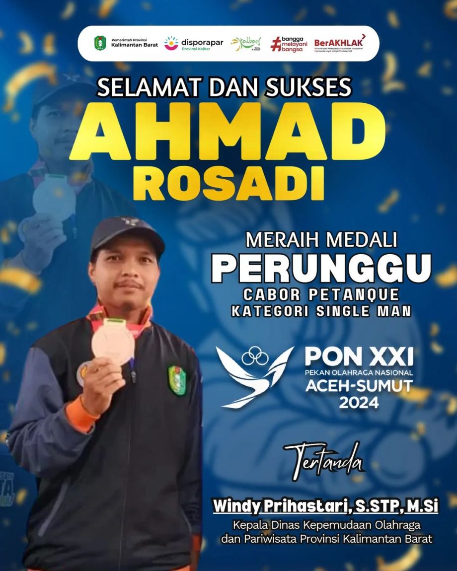 Selamat dan Sukses Ahmad Rosadi