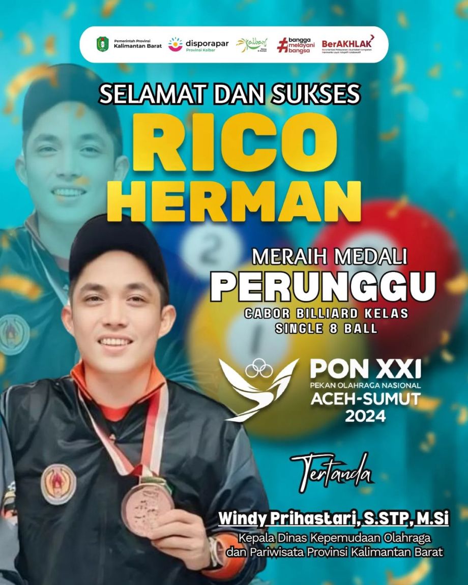 Selamat dan Sukses Rico Herman