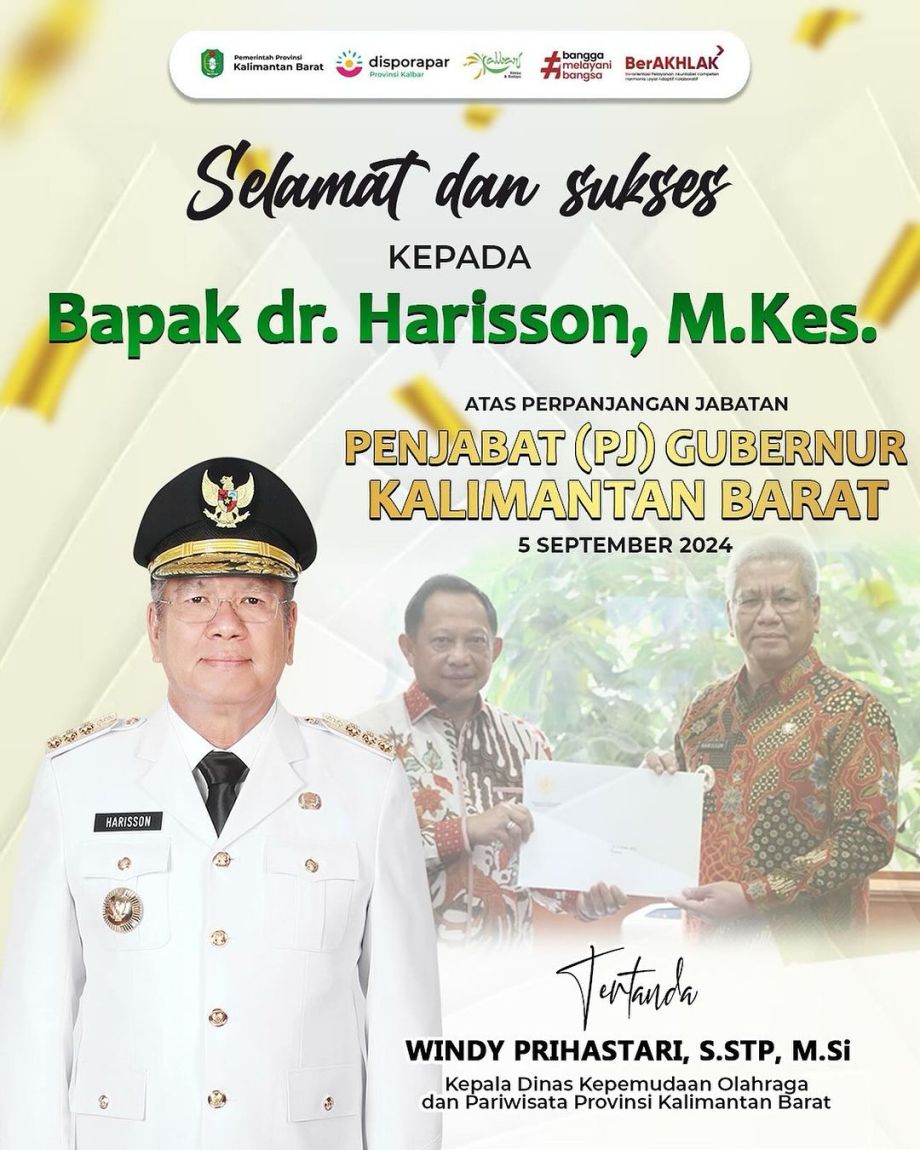 Selamat dan Sukes Bapak dr. Harisson, M.Kes